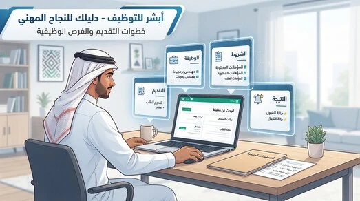 أبشر للتوظيف ودليل التقديم على الوظائف