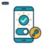 أيقونة تفعيل حساب أبشر أفراد، وتظهر هاتفًا ذكيًا ومفتاح أمان ومفتاح تفعيل وعلامة تحقق.