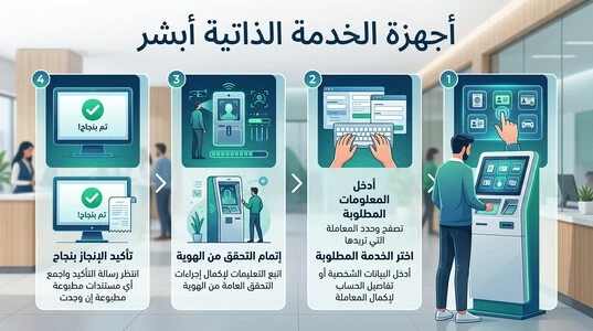 طريقة استخدام أجهزة الخدمة الذاتية أبشر خطوة بخطوة