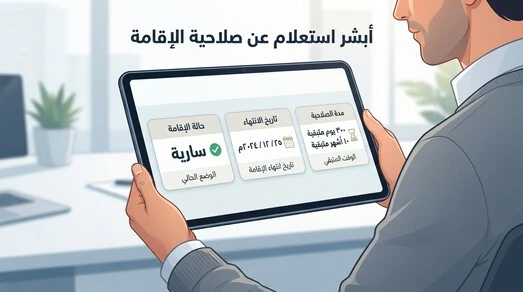 أبشر استعلام عن صلاحية الإقامة وقراءة نتيجة الاستعلام
