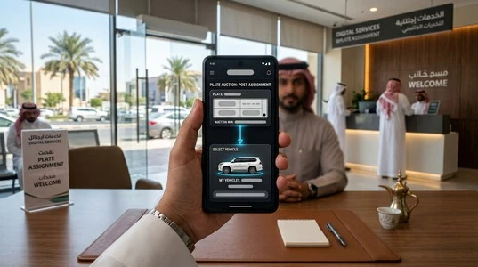المحفظة الرقمية للوحات وإجراءات تسجيل اللوحة بعد الفوز بالمزاد