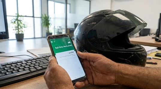 خطوات إصدار رخصة دراجة نارية إلكترونياً قبل استكمال التدريب والاختبارات