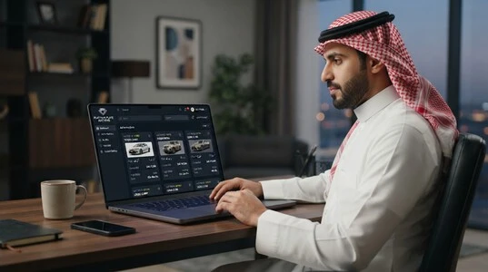 الدخول إلى خدمة مزاد اللوحات الإلكتروني عبر منصة أبشر
