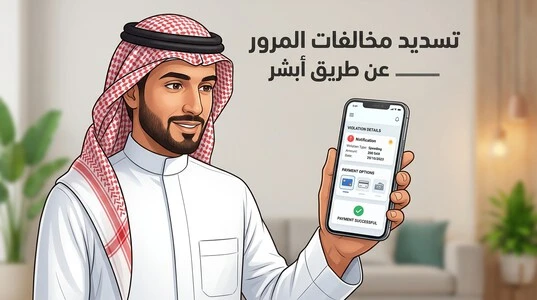 تسديد مخالفات المرور عن طريق أبشر